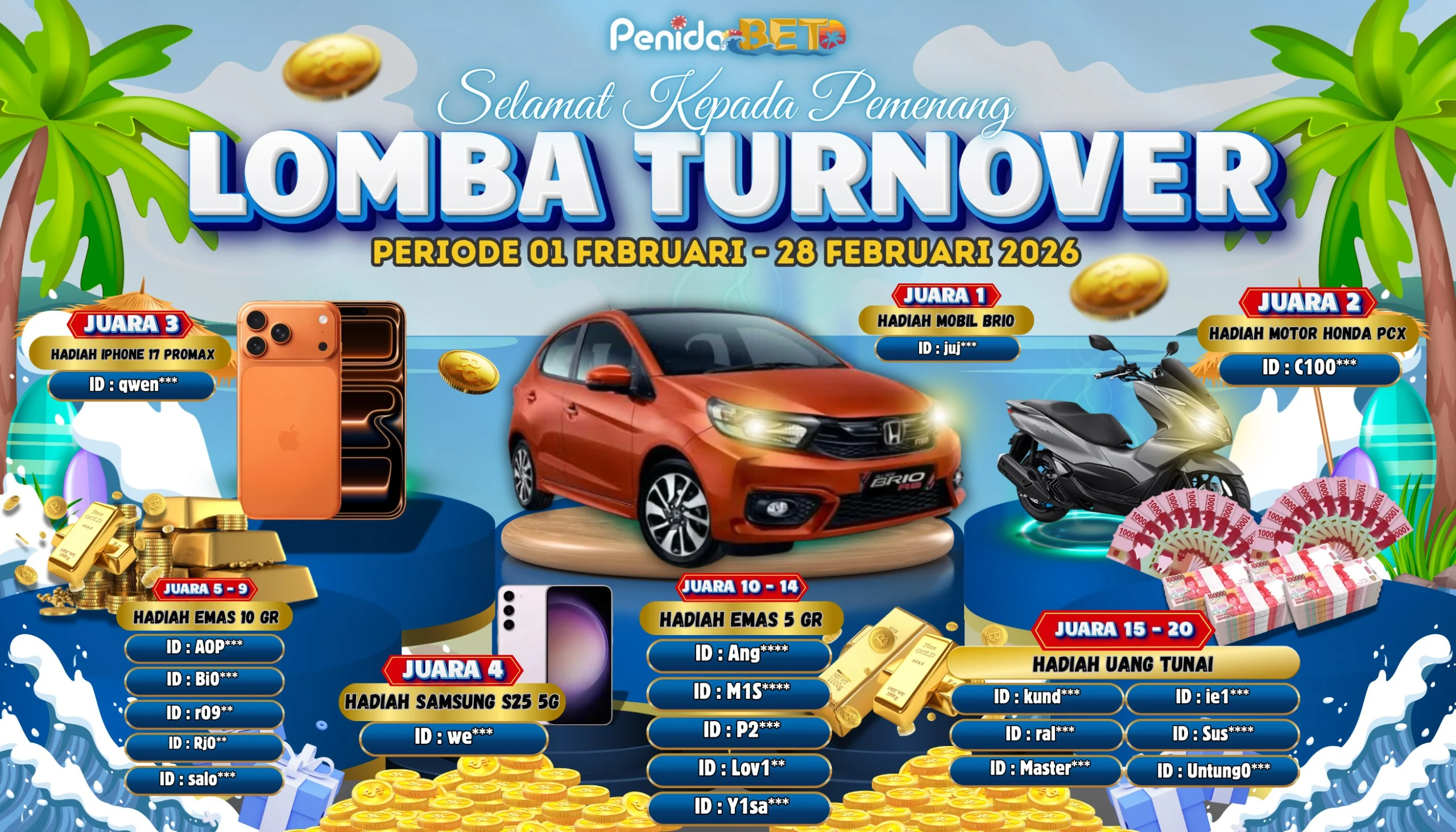 LOMBA PEMENANG TURNOVER PERIODE FEBRUARY 2026