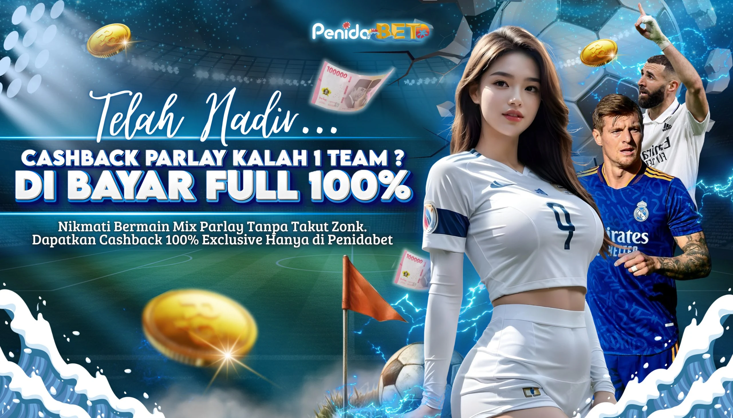 CASHBACK PARLAY KALAH 1 TEAM ? DI BAYAR FULL 100%