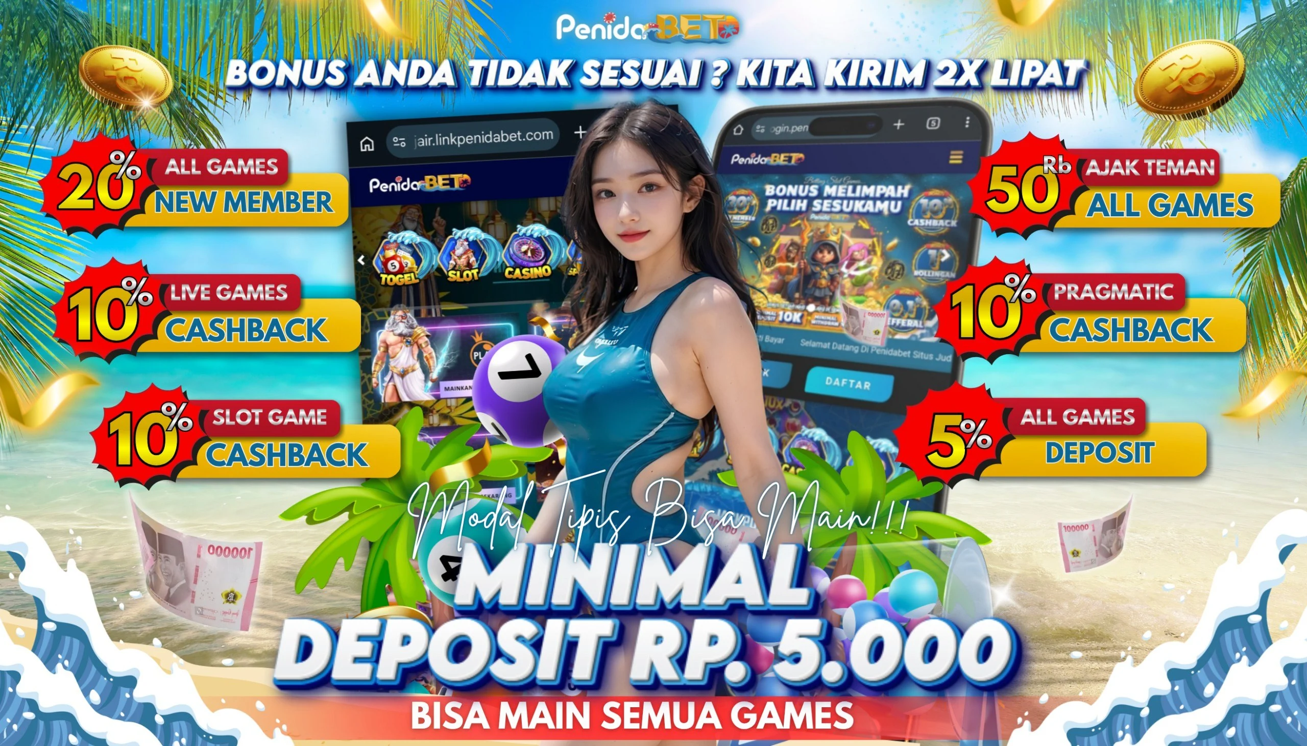 MINIMAL DEPOSIT PENIDABET 5000
