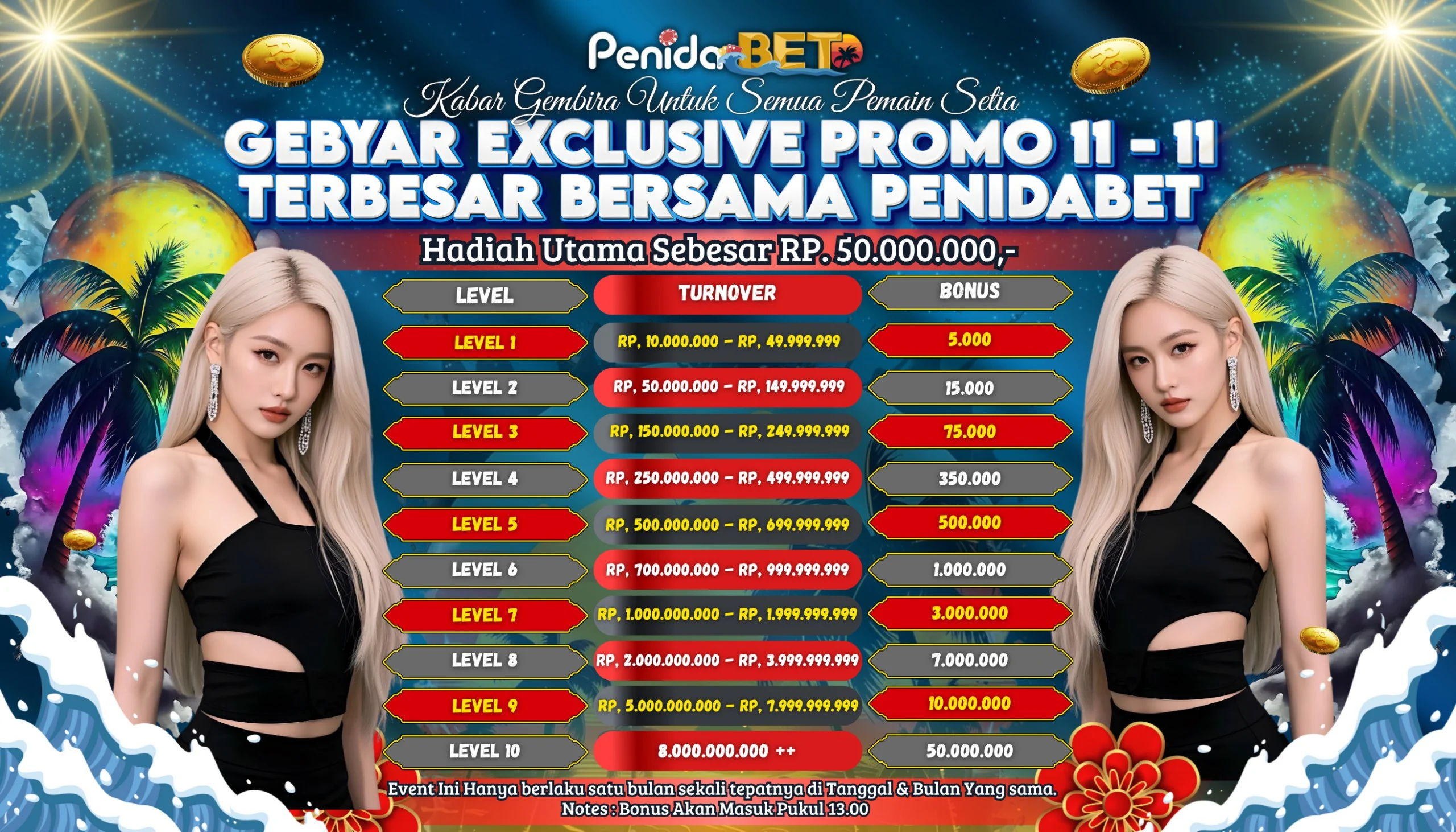 Gebyar Eksklusif Promo Besar besaran bersama PENIDABET 11-11