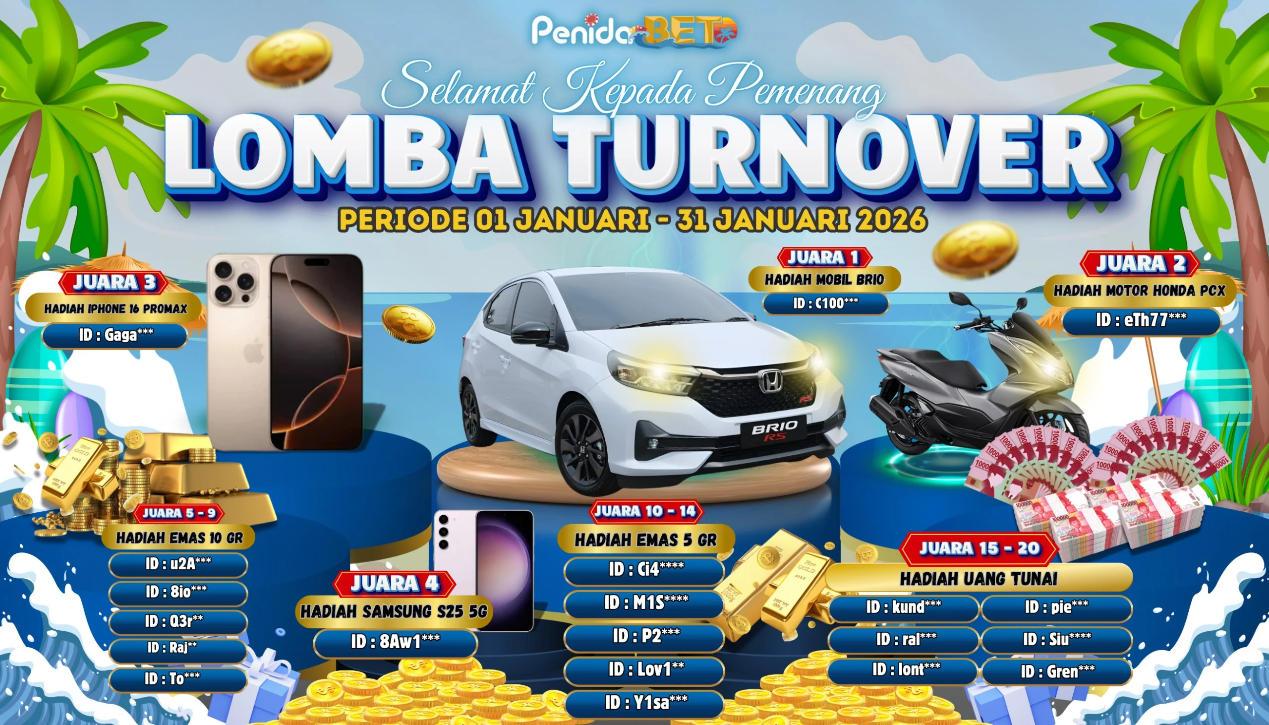 LOMBA PEMENANG TURNOVER PERIODE DESEMBER