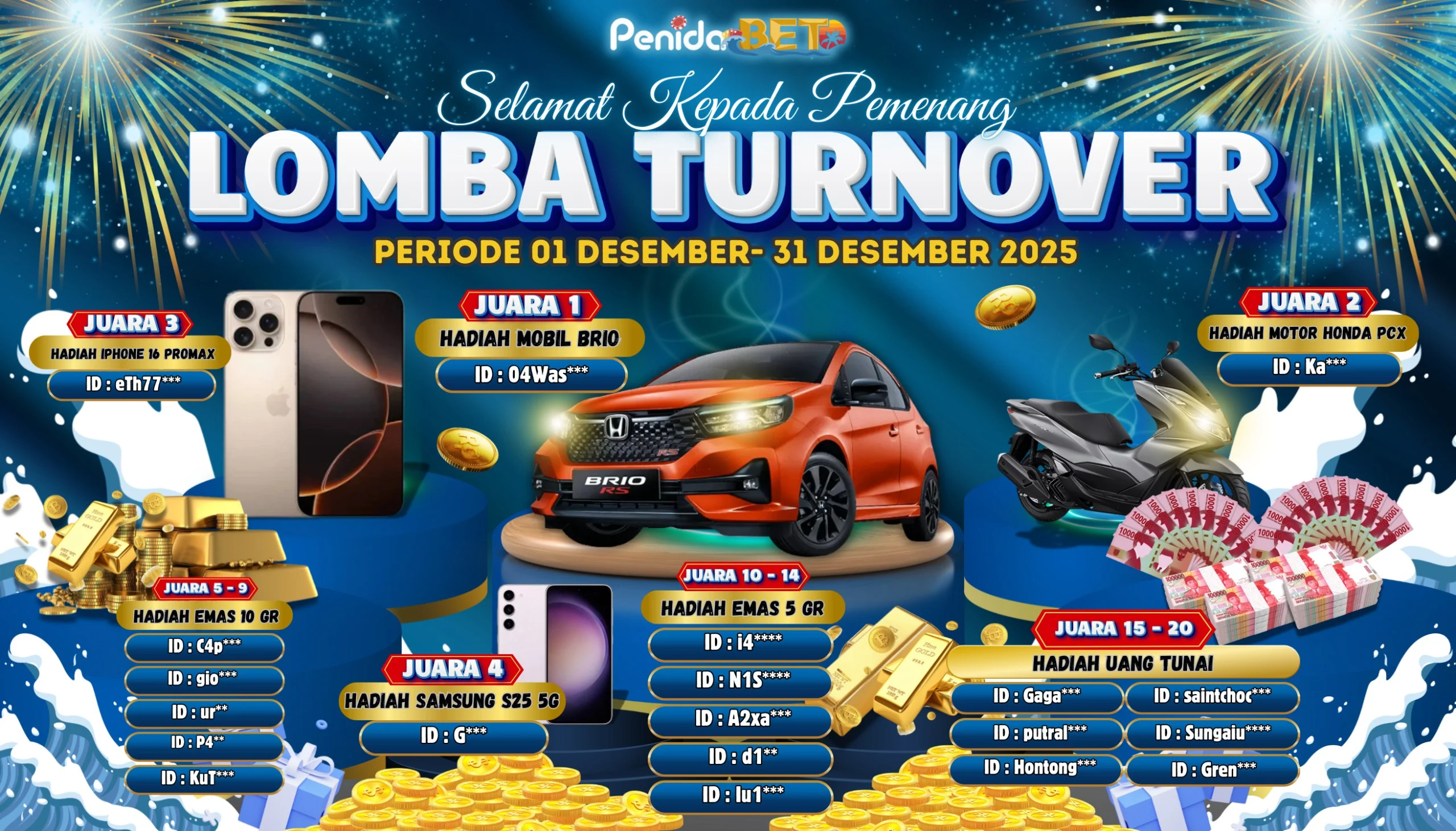 LOMBA PEMENANG TURNOVER PERIODE DESEMBER