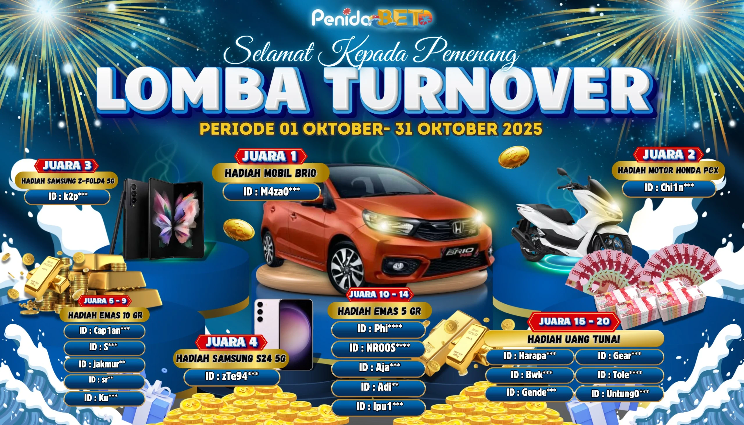 LOMBA PEMENANG TURNOVER PERIODE OKTOBER